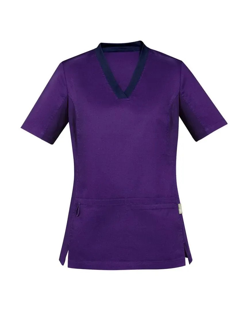 BizCare Riley Women's V-Neck Scrub Top CST043LS